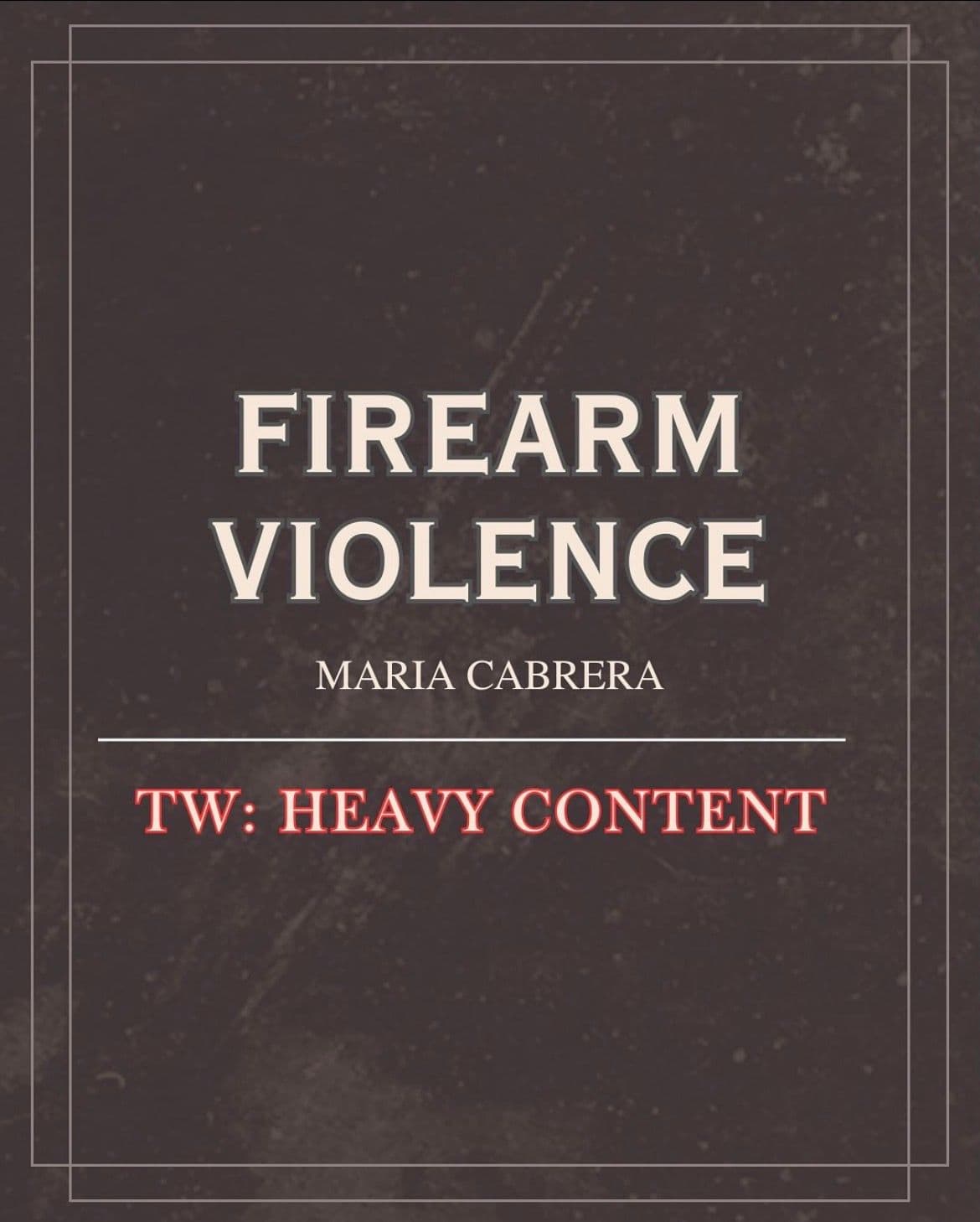 Firearm Violence