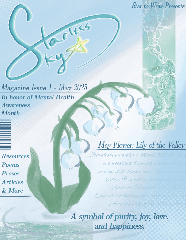 Starless Sky, Star to Write's first issue about Mental Health Awareness.